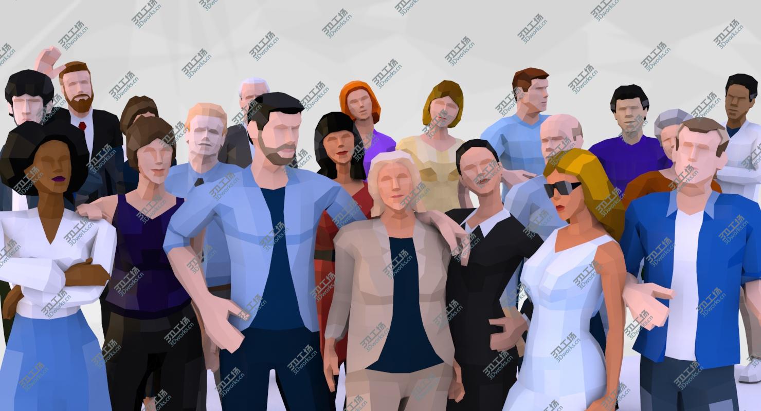 images/goods_img/20210113/LowPoly City People Rigged Bundle 3D/5.jpg